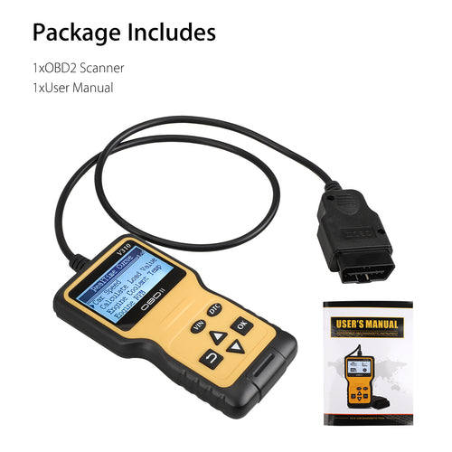  Professional OBD2 Car Code Scanner, Fault Code Reader Checker OBDII OBD2 Reader Diagnostic Tool
