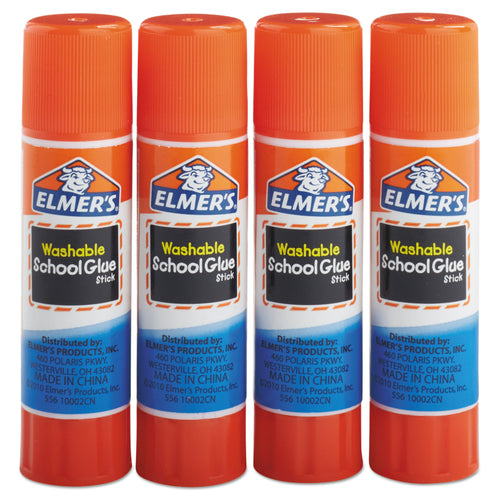 (4 Pack) All-Purpose Washable School Glue Sticks, 0.24 oz, 4 Count